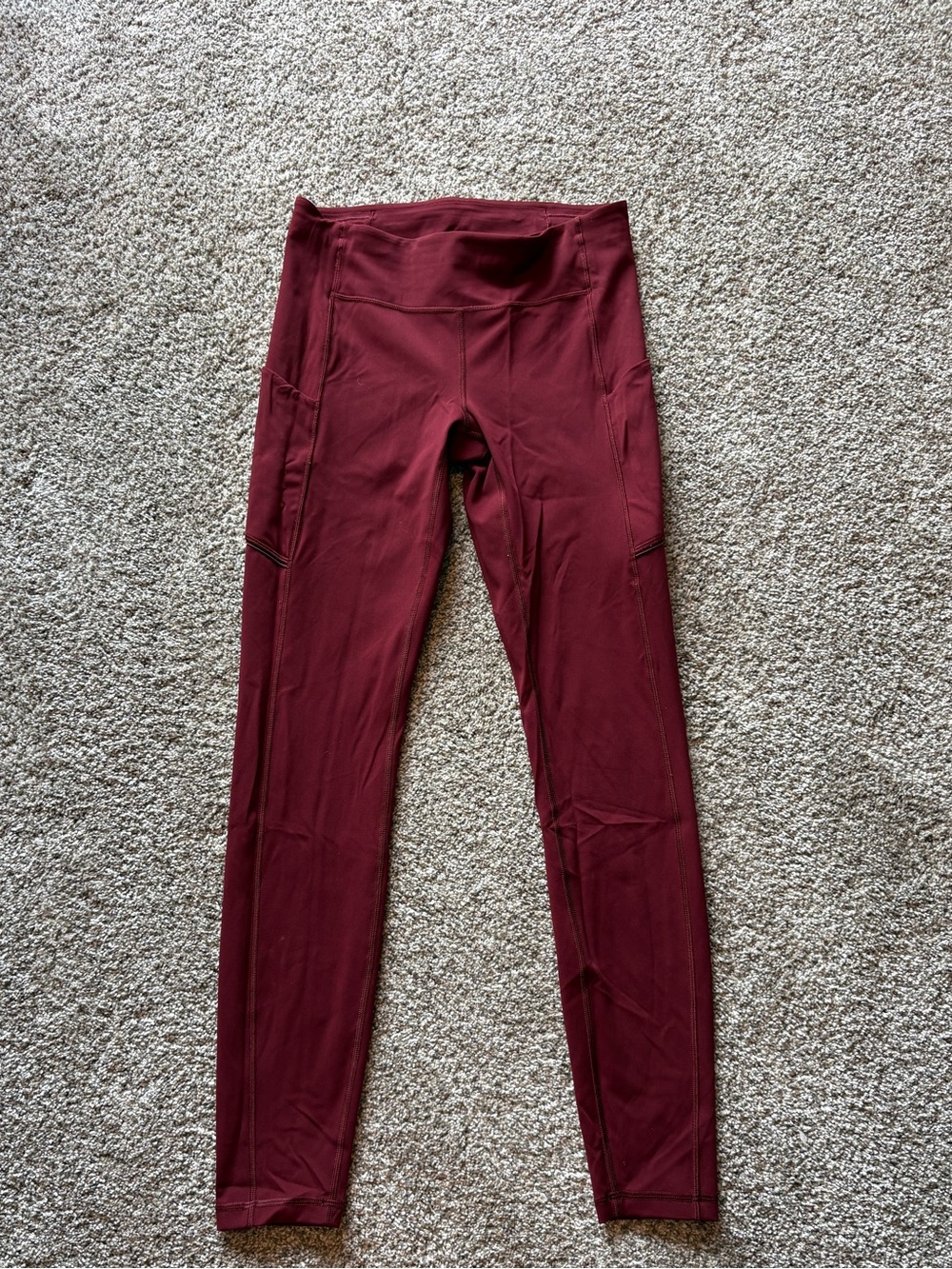 lululemon athletica Burgundy High-Rise Leggings